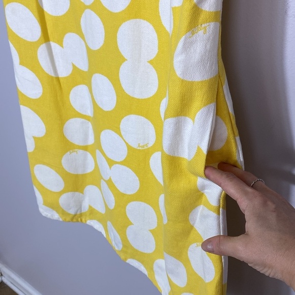 Lilly Pulitzer Yellow and White Polka Dot Sheath Dress size 8 - Picture 12 of 14